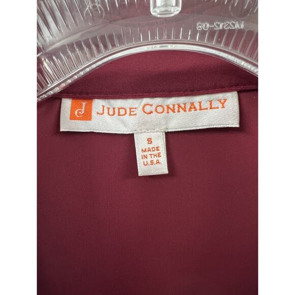 Jude Connally Women's Wine Red Polo Short Sleeve Size Small - Picture 4 of 8